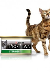 Pro Plan консервы для стерилизованных кошек паштет с тунцом и лососем в банке 85 гр.